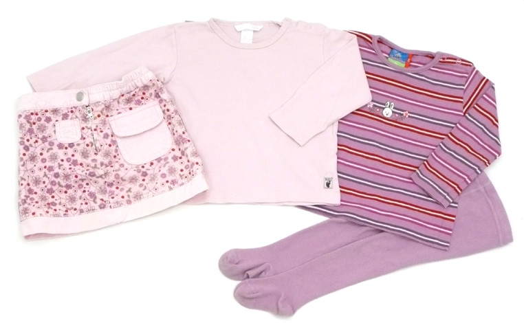Kombination der Marken H&M, Topolino & Hema
