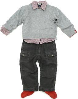 C&A Karohemd, Pulli und Hose